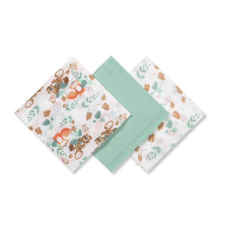 BabyOno, тканевые подгузники, 100% хлопок, зеленые, 70 x 70 см, 3 шт.: цены и характеристики