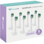 Компактні насадки TrueLife SonicBrush білі Стандартна змінна насадка 8 шт.: ціни та характеристики