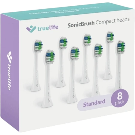 Компактні насадки TrueLife SonicBrush білі Стандартна змінна насадка 8 шт.: ціни та характеристики