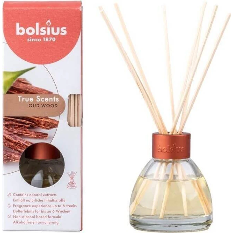 Дифузор Bolsius Aromatic 2.0 Diffuser Удська деревина 1×45 мл, ароматичний дифузор з агарним деревом: ціни та характеристики