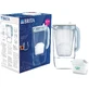 Чайник з фільтром Brita One, фільтр MX PRO, скло/білий 2,5 л