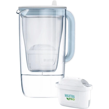 Чайник з фільтром Brita One, фільтр MX PRO, скло/білий 2,5 л: ціни та характеристики