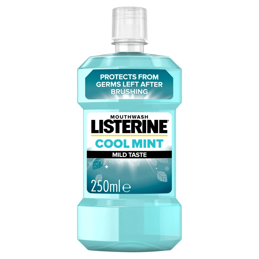 Listerine Cool Mint, ополаскиватель для полости рта, мягкий вкус, без спирта, 250 мл: цены и характеристики