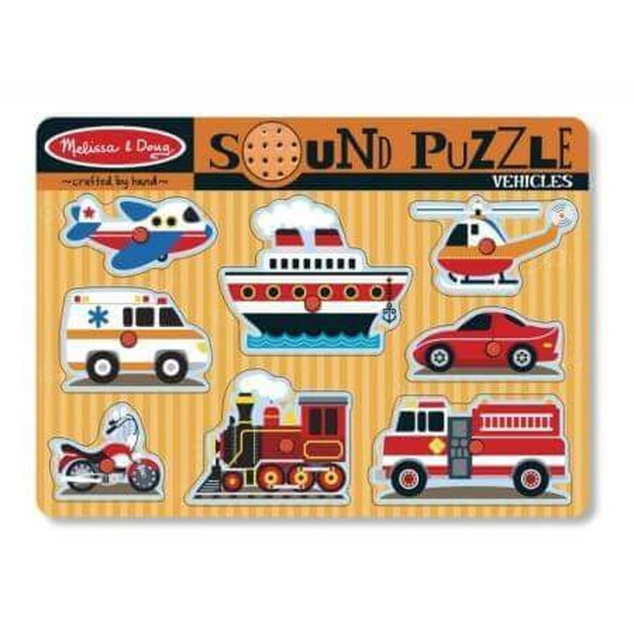 Звуковой пазл "Транспортное средство", Melissa and Doug: цены и характеристики