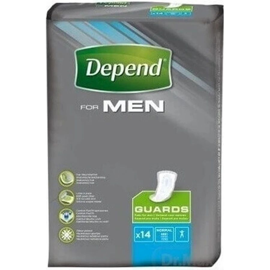 Прокладки от недержания DEPEND FOR MEN 1×14: цены и характеристики