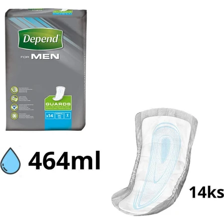 Прокладки от недержания DEPEND FOR MEN 1×14: цены и характеристики