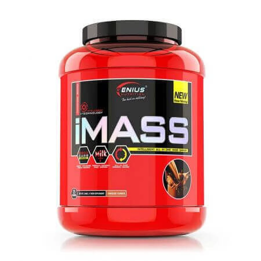 Гейнер без цукру зі смаком шоколаду iMass, 2500 г, Genius Nutrition: ціни та характеристики