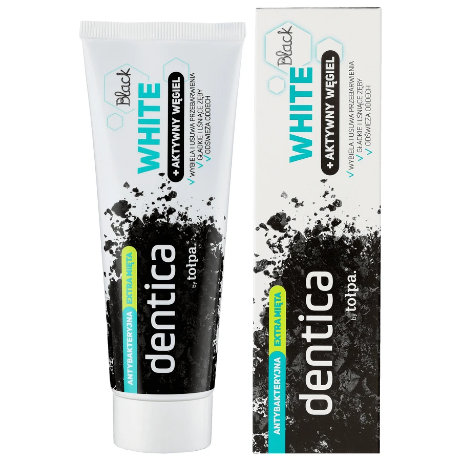 Dentica, зубная паста с активным дентином, Black White, 75 мл: цены и характеристики