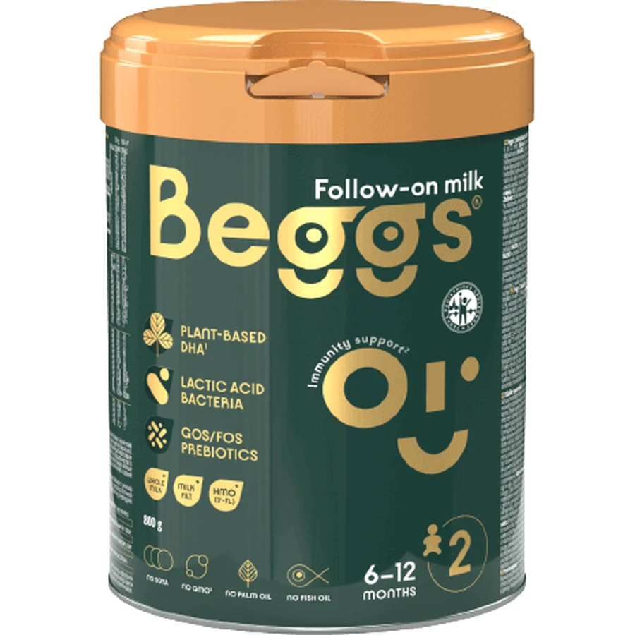 Beggs 2 последующее молоко 800 г: цены и характеристики