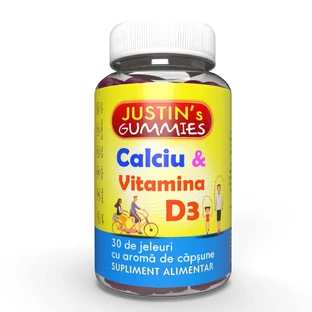 Желейні пастилки Justins Кальцій + Вітамін D3, 30 шт, Justin Pharma