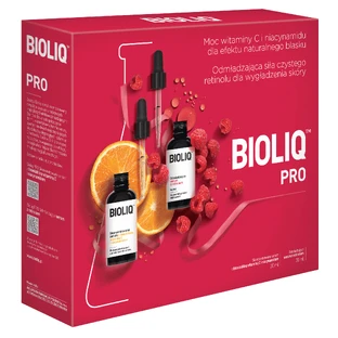 Bioliq Pro Set Сироватка з фотостабільним вітаміном С та ніацинамідом 20мл + Розгладжуюча сироватка з ретинолом 20мл - Тривале використання!
