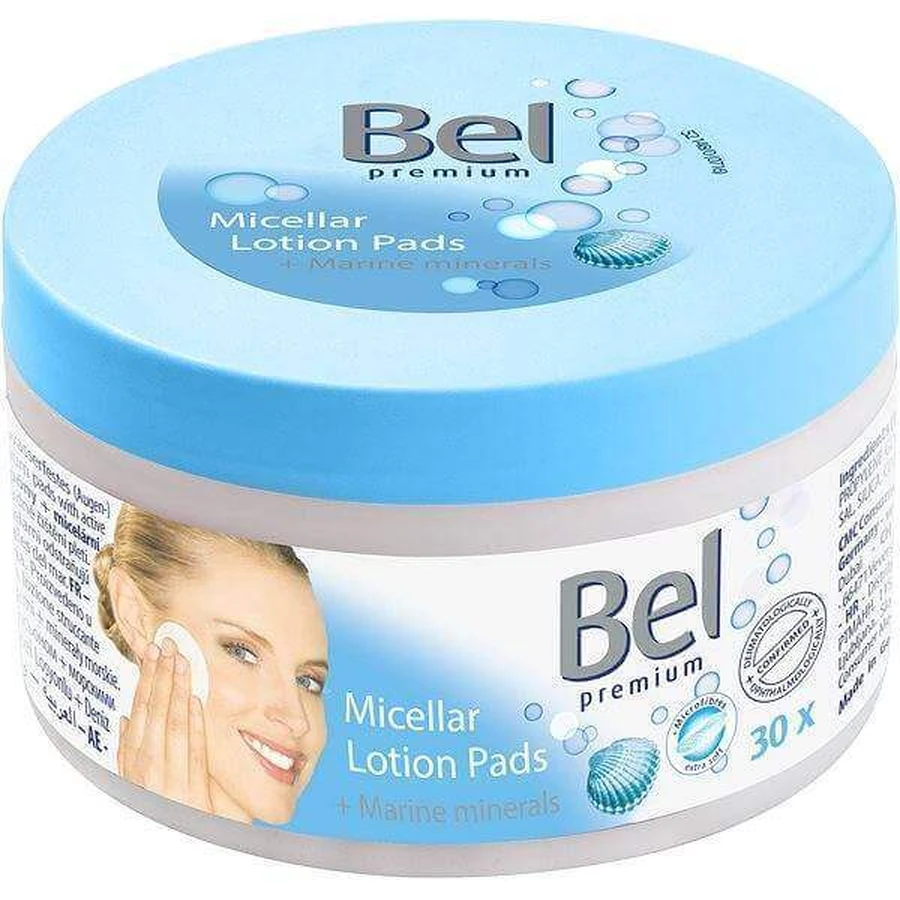 Bel Lotion Pads морские минералы 1×30 шт, увлажненные косметические тампоны: цены и характеристики