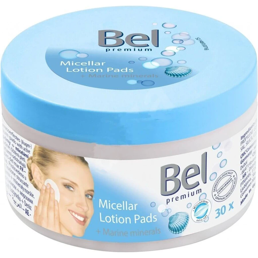 Bel Lotion Pads морские минералы 1×30 шт, увлажненные косметические тампоны: цены и характеристики