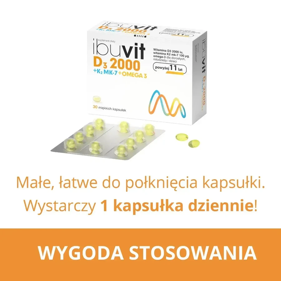 Ibuvit D3 2000 + K2MK-7 Омега 3 30 капсул: ціни та характеристики