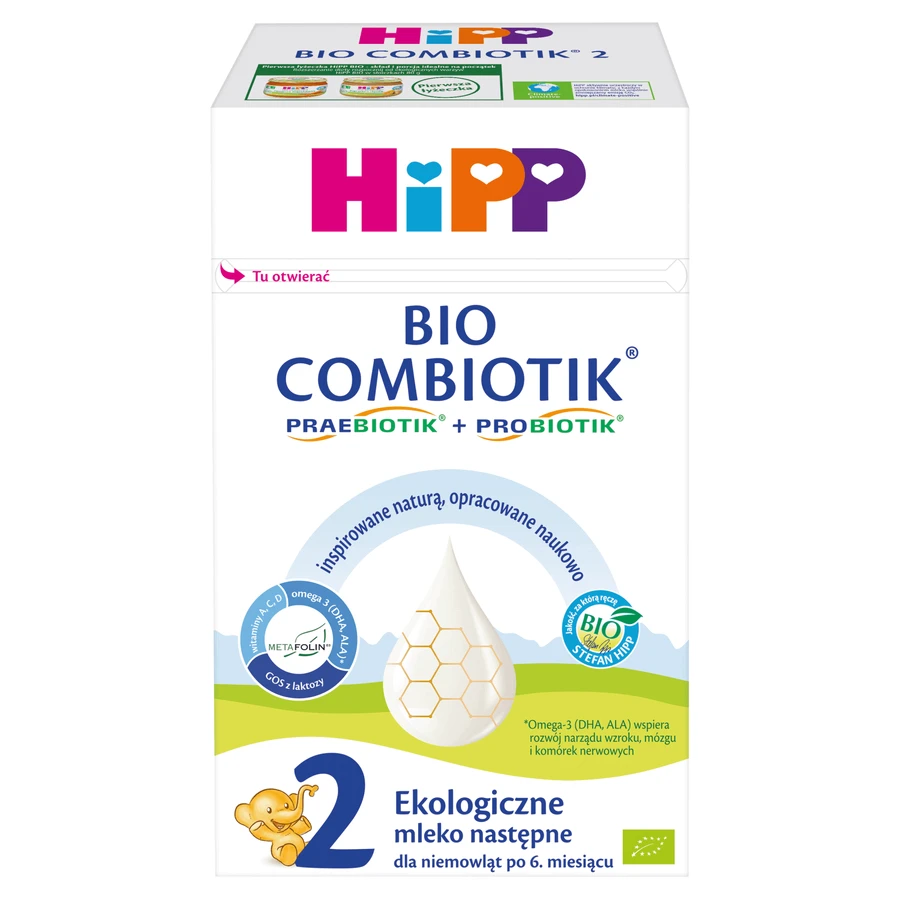 Сухая молочная смесь HiPP 2 Bio Combiotik, органическая, для детей после 6 месяцев, 550 г: цены и характеристики
