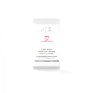 Водорослевая маска Apis Couperose-Stop для куперозной кожи с шиповником и витамином С, 20 г