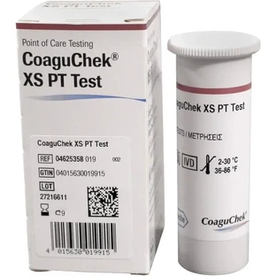 Тест-смужки Roche CoaguChek XS PT Test  для експрес-визначення міжнародного нормалізованого відношення (МНО), 24 шт