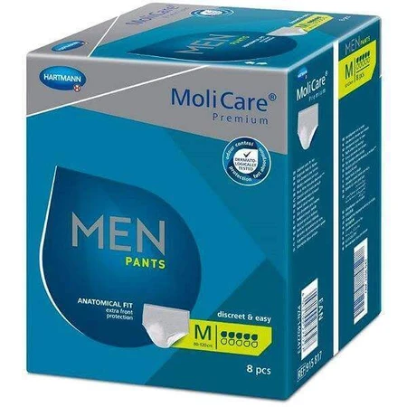 MOLICARE PREMIUM MEN PANTS 5KV. M 1×8шт, брюки от недержания: цены и характеристики