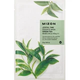 Mizon Mask Joyful time есенція Зелена чайна маска зі зволожуючим та відновлюючим ефектом 23 г