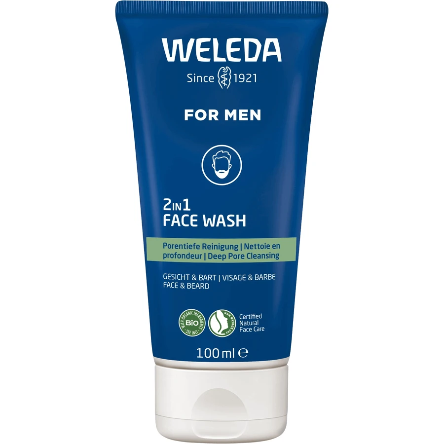 Гель для обличчя та бороди Weleda For Men 2в1 100 мл: ціни та характеристики