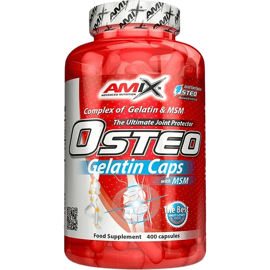Amix Osteo желатин + MSM 400 капсул: ціни та характеристики