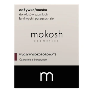 Mokosh, Кондиционер-маска для грубых, жирных и вьющихся волос, вишня с янтарем, 180 мл