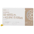 SEMA Lab Вітамін D3 4000 МО + К2 (МК-7) 100 мкг, 60 мікрокапсул: ціни та характеристики