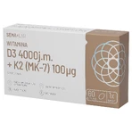 SEMA Lab Вітамін D3 4000 МО + К2 (МК-7) 100 мкг, 60 мікрокапсул: ціни та характеристики