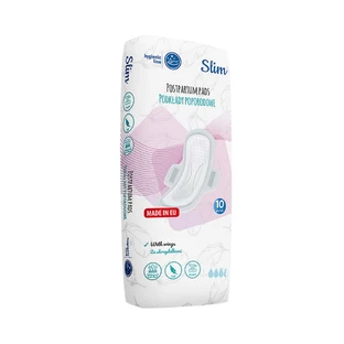 AKUKU, послеродовые подушечки с крылышками, Slim, 10 шт.