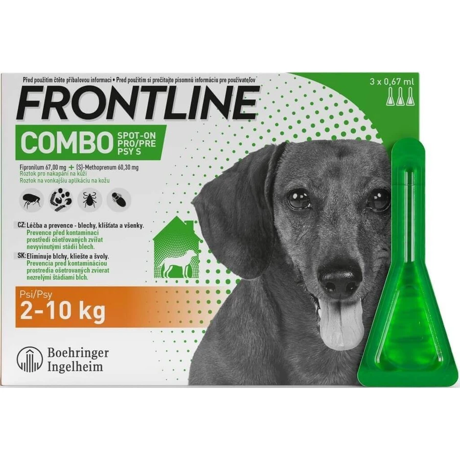 FRONTLINE COMBO spot-on for DOG M 3 x 1,34 мл 3x1,34 мл, раствор для собак: цены и характеристики