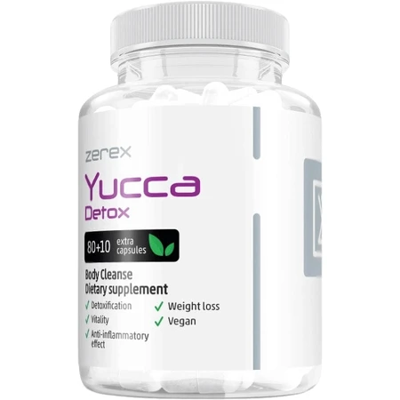 Zerex Yucca Detox - для детоксикації організму 90 м'яких капсул: ціни та характеристики