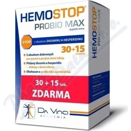 HEMOSTOP SYNBIO - DA VINCI 1×45 cps, дієтична добавка: ціни та характеристики