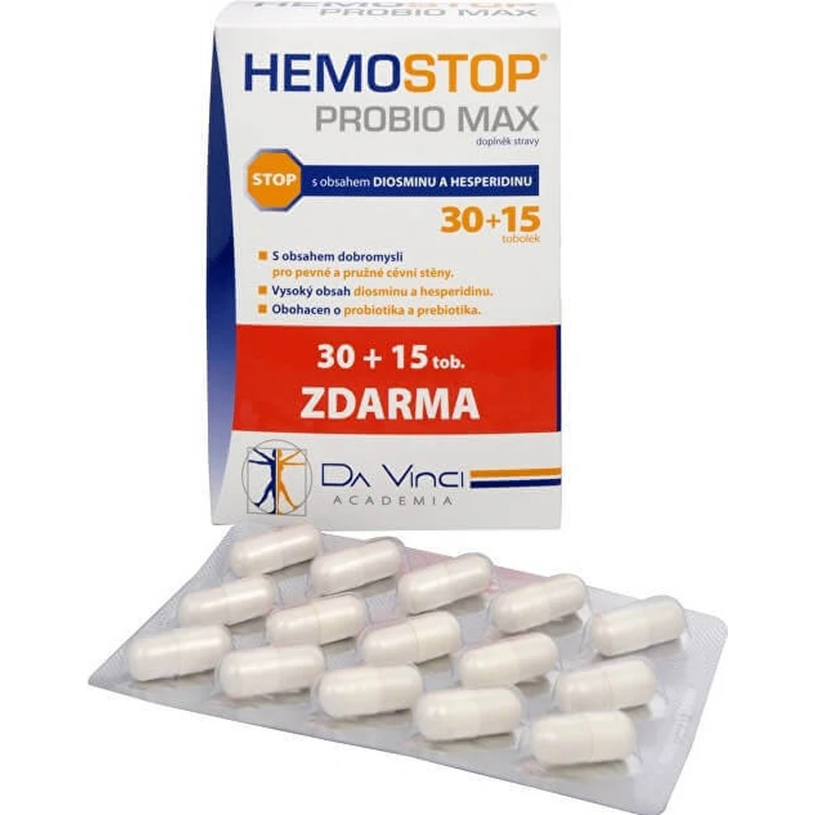 HEMOSTOP SYNBIO - DA VINCI 1×45 cps, дієтична добавка: ціни та характеристики