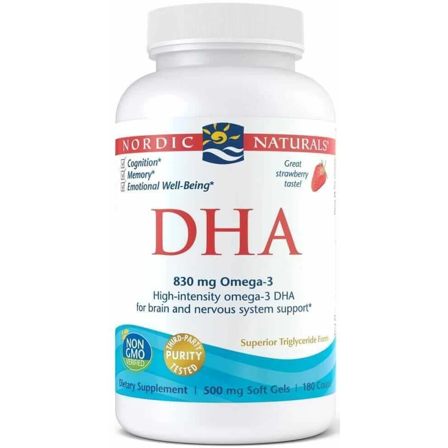 ДГК кислота 830 мг Омега 3 полуниця 90 софтгель Nordic Naturals: ціни та характеристики