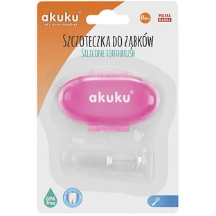 AKUKU, силиконовая кисточка для пальцев, розовая, A0265, 1 шт.