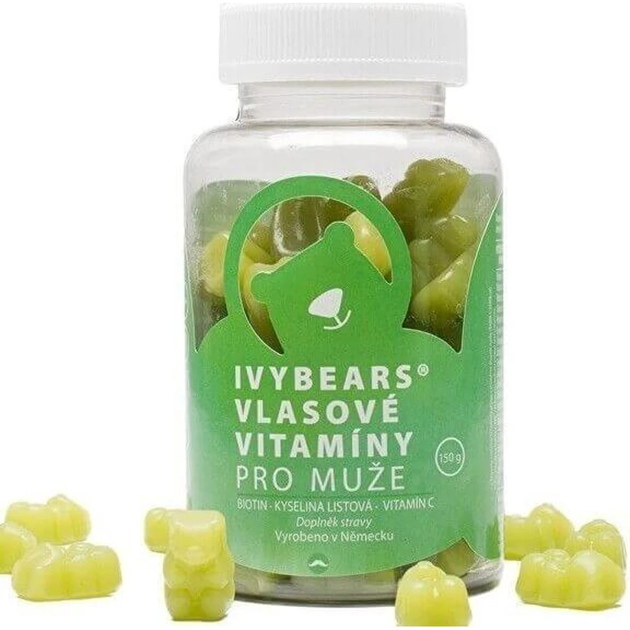 Вітаміни для волосся IvyBears для чоловіків 1×60 шт, дієтична добавка: ціни та характеристики