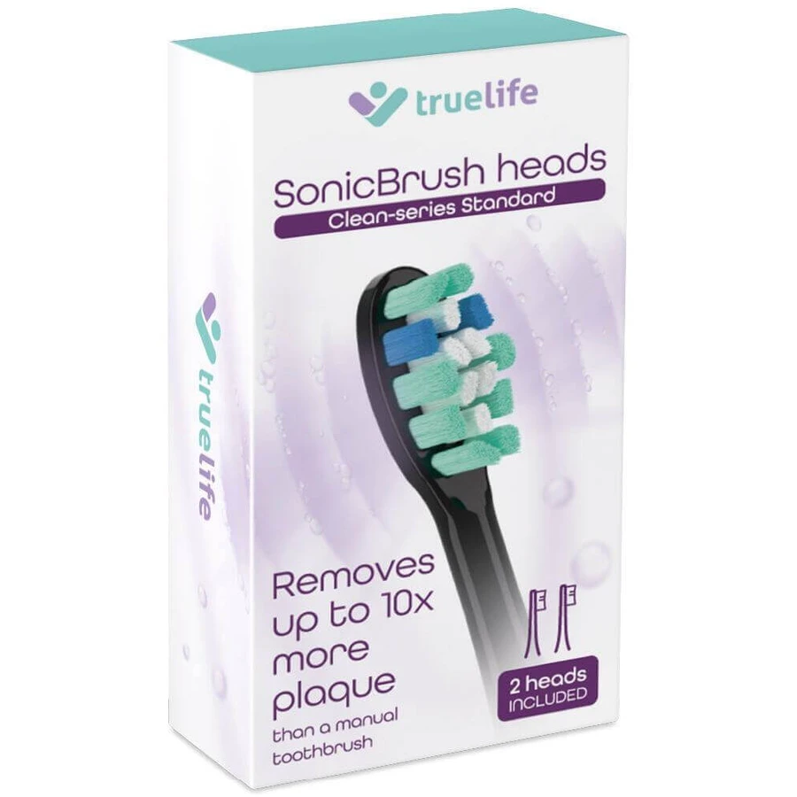 Насадки TrueLife SonicBrush серии Clean Стандартная черная Сменные насадки 2 шт.: цены и характеристики
