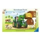 Пазл "Фермерский трактор", 15 деталей, Ravensburger