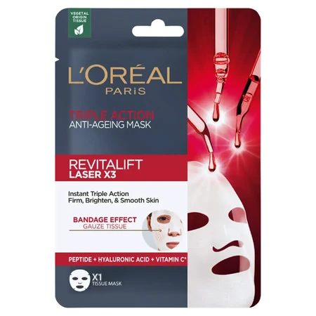 L Oreal Paris Revitalift Laser X3 Маска тройного действия против морщин, 28 г: цены и характеристики