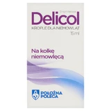 Капли Delicol с ферментом лактазы от колик, 15 мл 