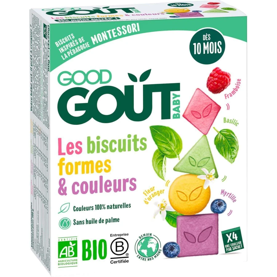 Good Goût BIO Печенье цвета и формы 80 г: цены и характеристики