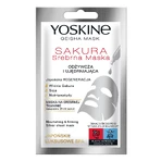 Yoskine Geisha Mask Sakura, срібляста тканинна маска, відновлююча та зміцнююча, 20 мл: ціни та характеристики