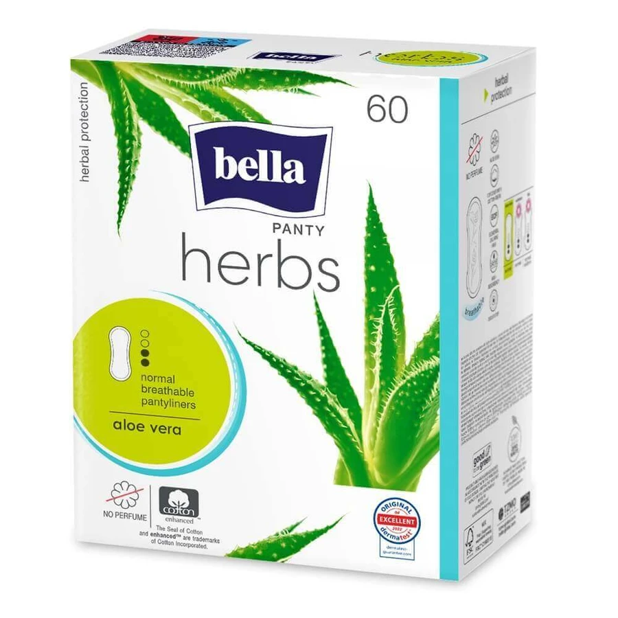 Щоденні прокладки з алое вера Panty Herbs, 60 шт, Bella: ціни та характеристики