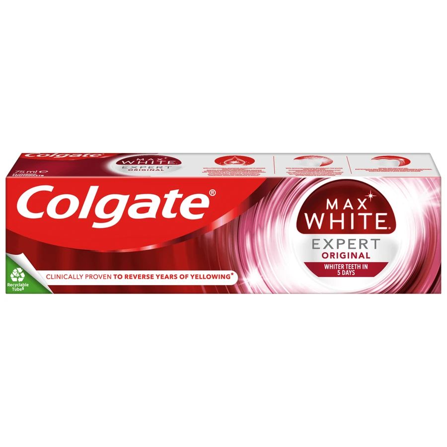 Відбілююча зубна паста Colgate Max White Expert Original, 75 мл: ціни та характеристики