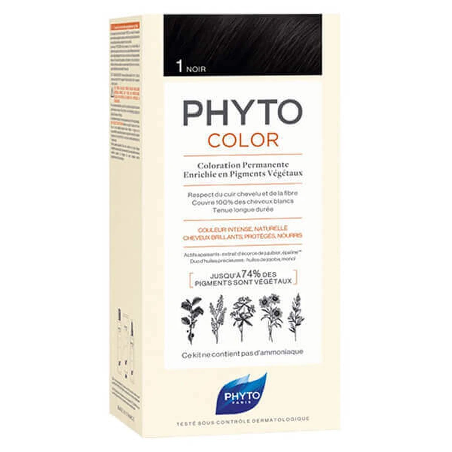 Phyto Color, барвник для воску, 1 чорний, 50 мл: ціни та характеристики