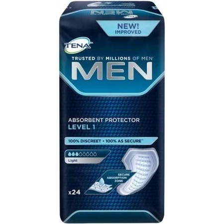 TENA Men Level 1 1×24 шт, прокладки от недержания для мужчин: цены и характеристики