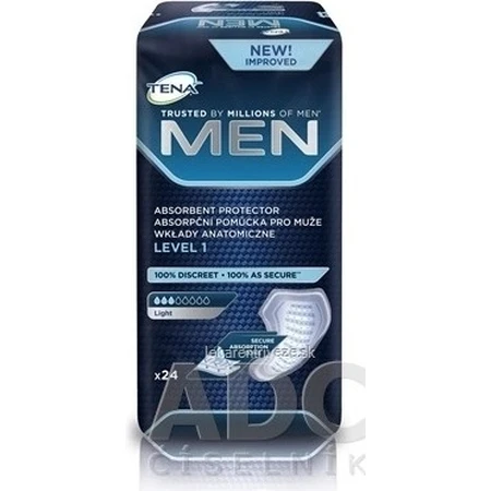 TENA Men Level 1 1×24 шт, прокладки от недержания для мужчин: цены и характеристики