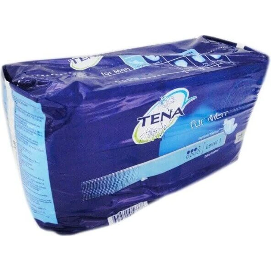 TENA Men Level 1 1×24 шт, прокладки от недержания для мужчин: цены и характеристики