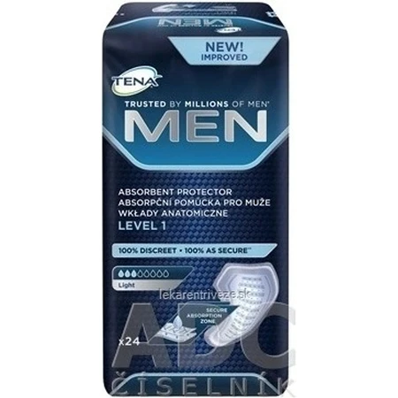 TENA Men Level 1 1×24 шт, прокладки от недержания для мужчин: цены и характеристики