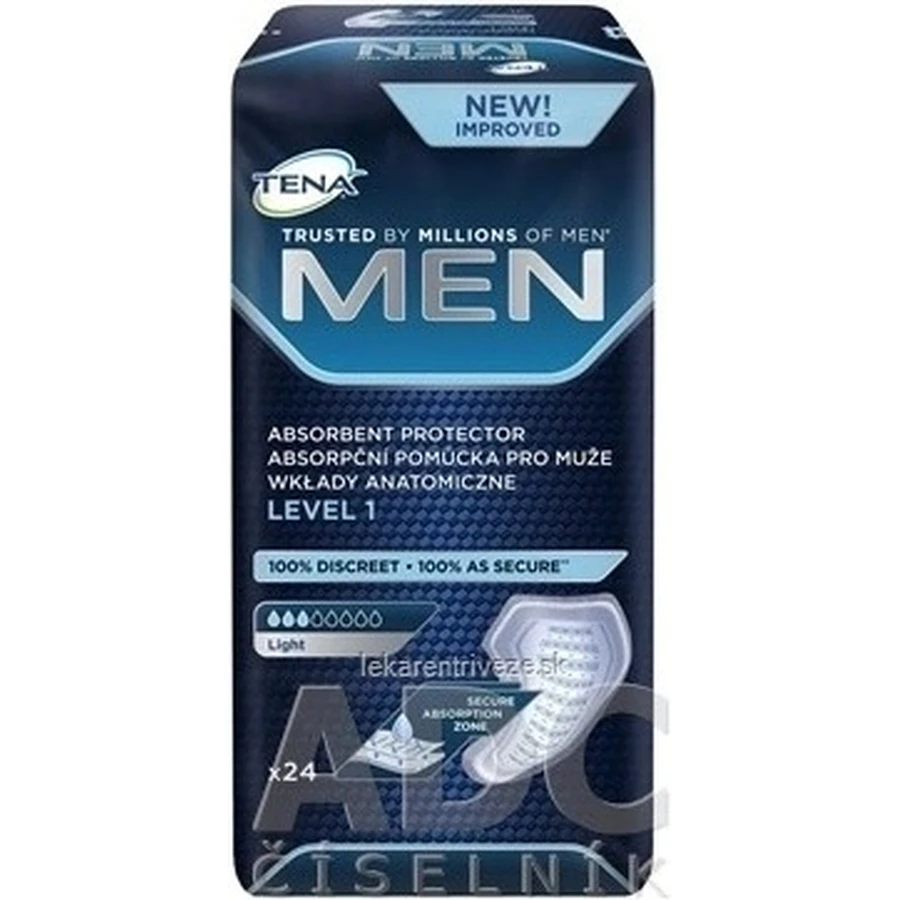 TENA Men Level 1 1×24 шт, прокладки от недержания для мужчин: цены и характеристики